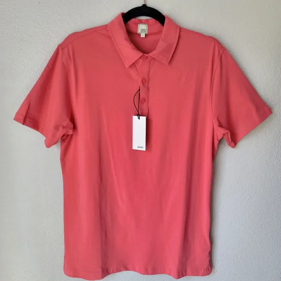 NWT Swet Tailor All-In Polo, Size Medium, Color Crimson - Picture 3 of 9